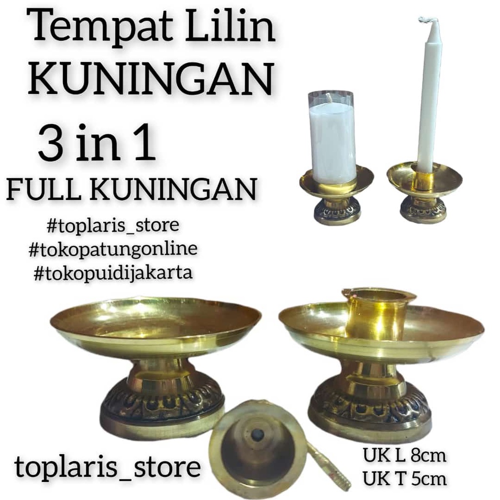 Tempat Lilin Kuningan