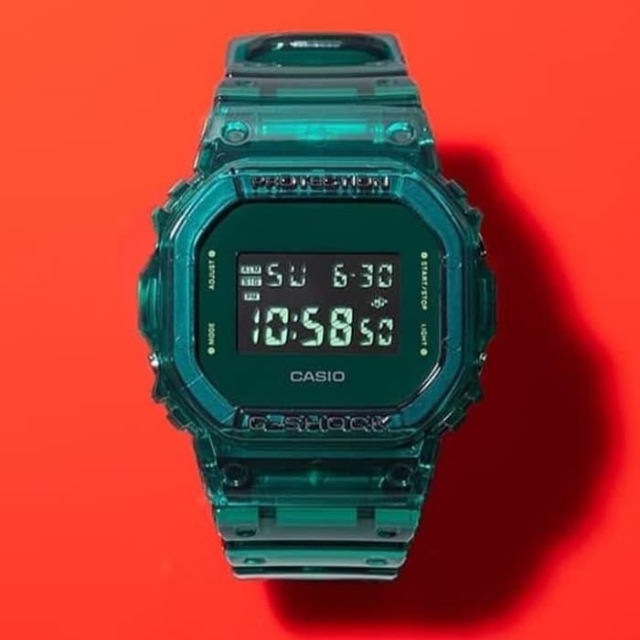 Casio G-Shock Skeleton Gshock DW-5600SB-3DR Green Resin Strap