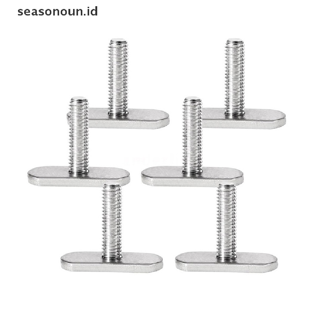 【seasonoun】 Threads Kayak Rail/Track M5/M6 Screws Nuts T Slot Bolt Replacement  Gear Bolt .