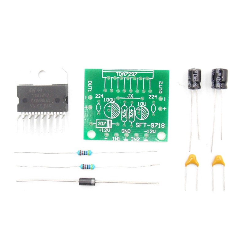 ✫〖ready to ship/COD〗✫Board TDA7297 DC 12V 15W + 15W Dual Channel Track Stereo Module DIY