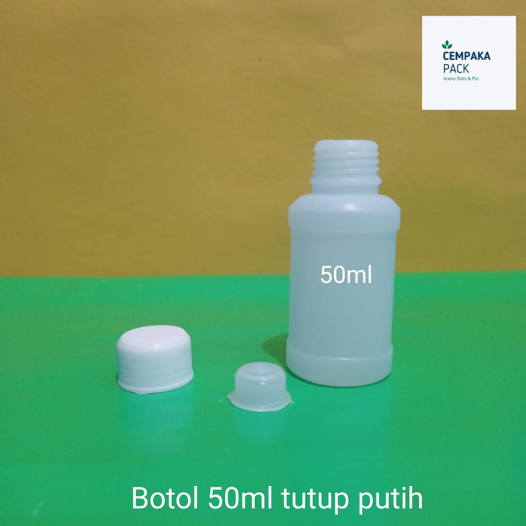 100 pcs COD 50cc 50 cc 50ml 50 ml / Botol plastik / Botol tetes / Botol liquid / Botol pewarna