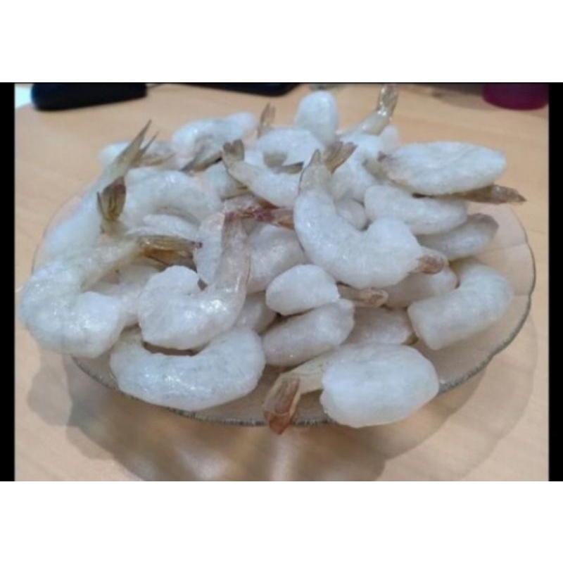 

udang kupas besar tinggal ekor 300 gr