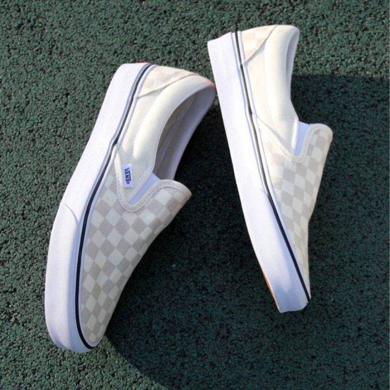 true white true white checkered vans