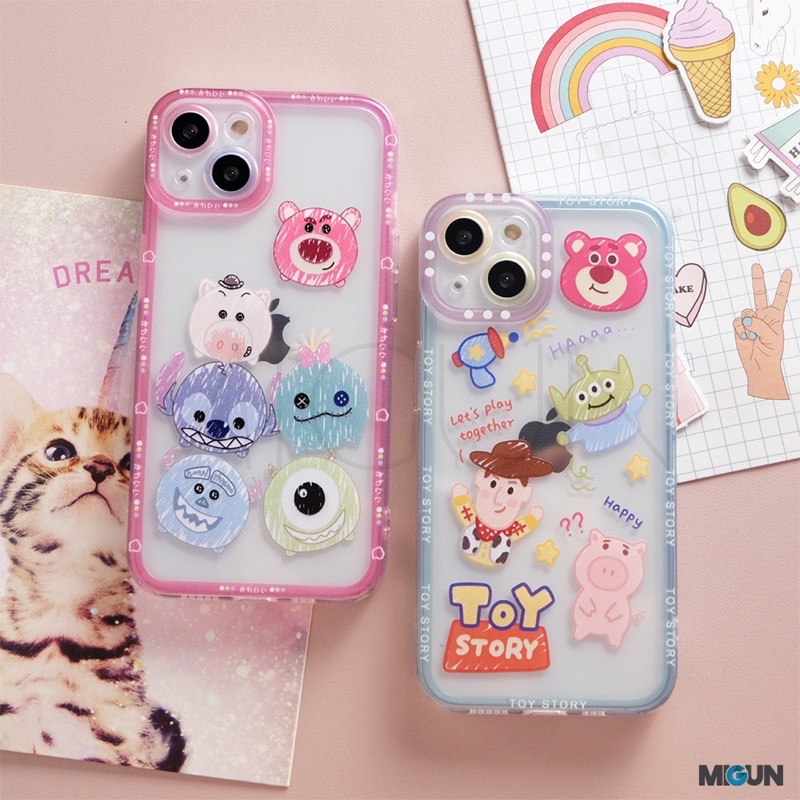 New! Cartoon Case - Softcase Fullcover for iPhone 7 8 SE2020 7plus 8plus X XS XR XSMAX 11 12 13 MINI PRO PROMAX 14 14PLUS 14PRO 14PROMAX