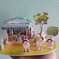 Mini Puzzle 3 Dimensi PARIS FLOWER SHOP | Kado Anak Perempuan - 1688H