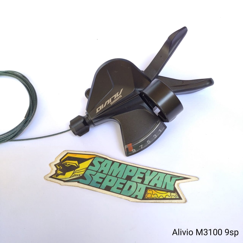 Shifter Operan Sepeda shimano Alivio M3100 Kanan 9Speed 9 speed
