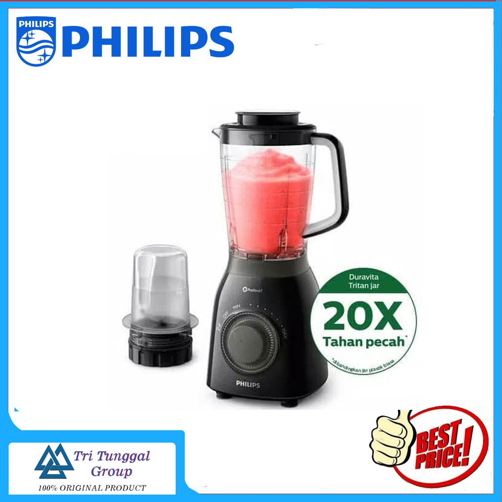 Blender Philips HR2157 / HR 2157 DURAVITA TRITAN Jar 2 Liter Plastik