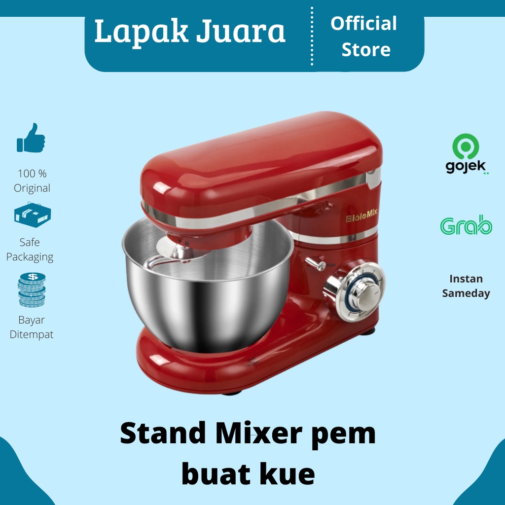 Mixer |  Mixer Kue | Stand Mixer | Mixer Kue Dan Roti | Original Biolomix Alat Pembuat Kue Roti Stan