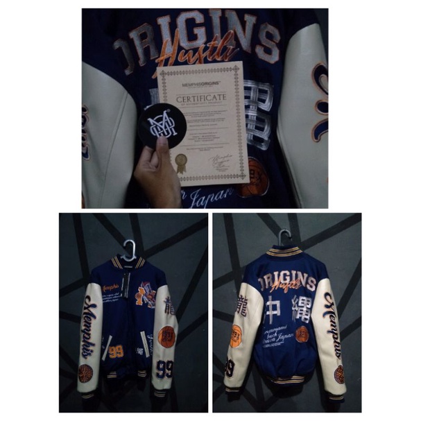 Jaket Varsity Memphisorigins Okinawa BNIB