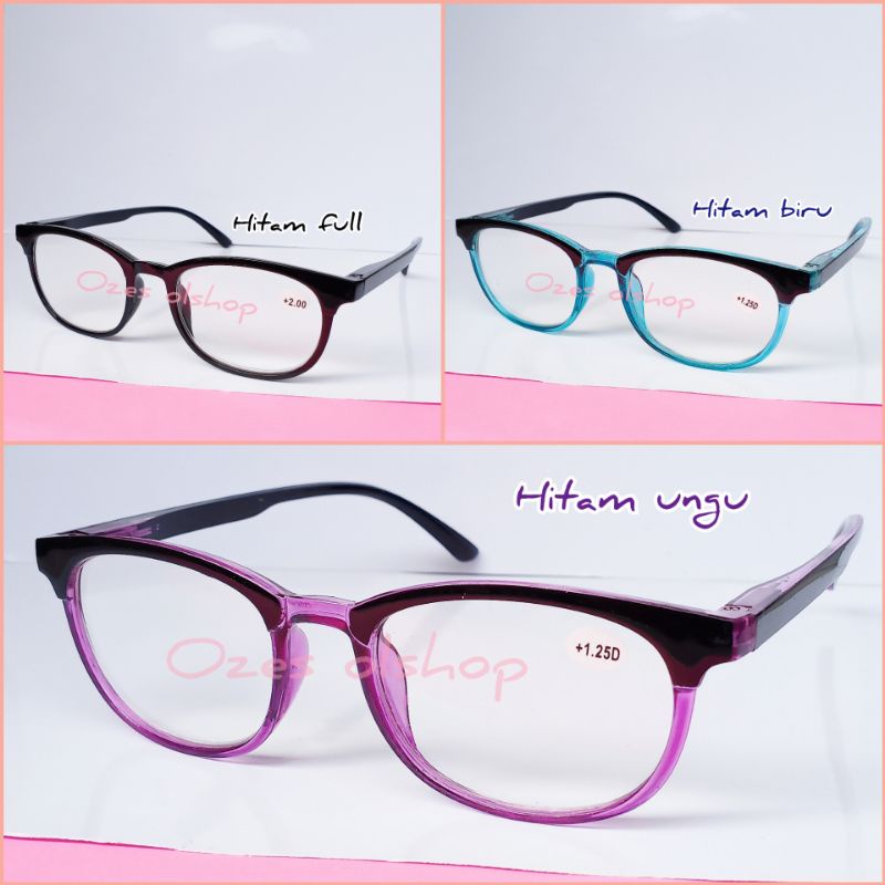 KACAMATA BACA LENSA PLUS MODEL KEKINIAN  UNTUK WANITA