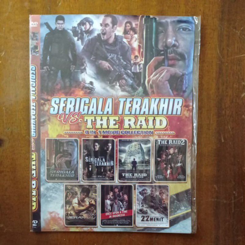 KASET FILM 8 IN 1 COLLECTION SERIGALA TERAKHIR VS THE RAID
