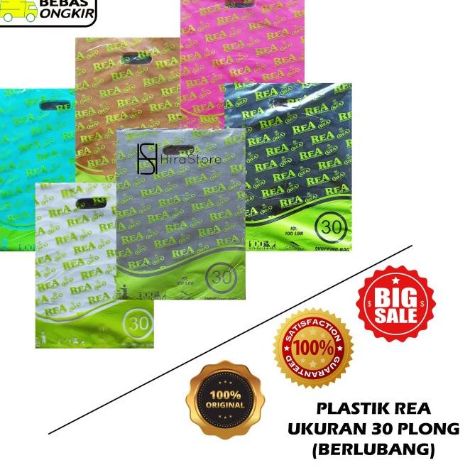 

Kantong Plastik HD Plong 30x40 merk REA isi 100 lembar packing online - Gold