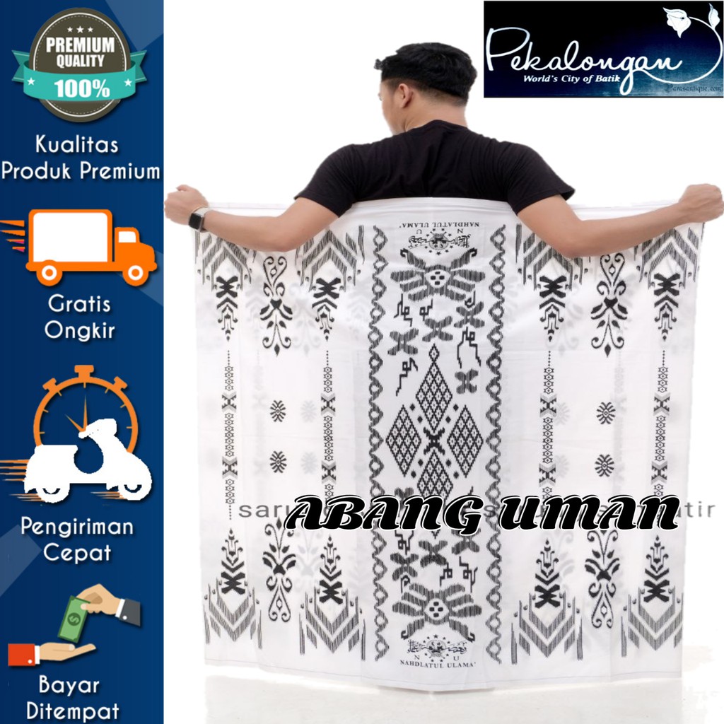 Sarung Palekat Nu Putih Motif Tombak Sarung Santri Nu Gus Azmi Sarung Palaikat Dewasa Polos Murah