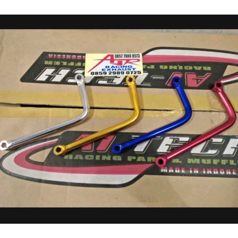 Gantungan Tiang braket L knalpot ORIGINAL Aitech Cobra & non Cobra standar Ninja R RR SS ZX vic Fiz 