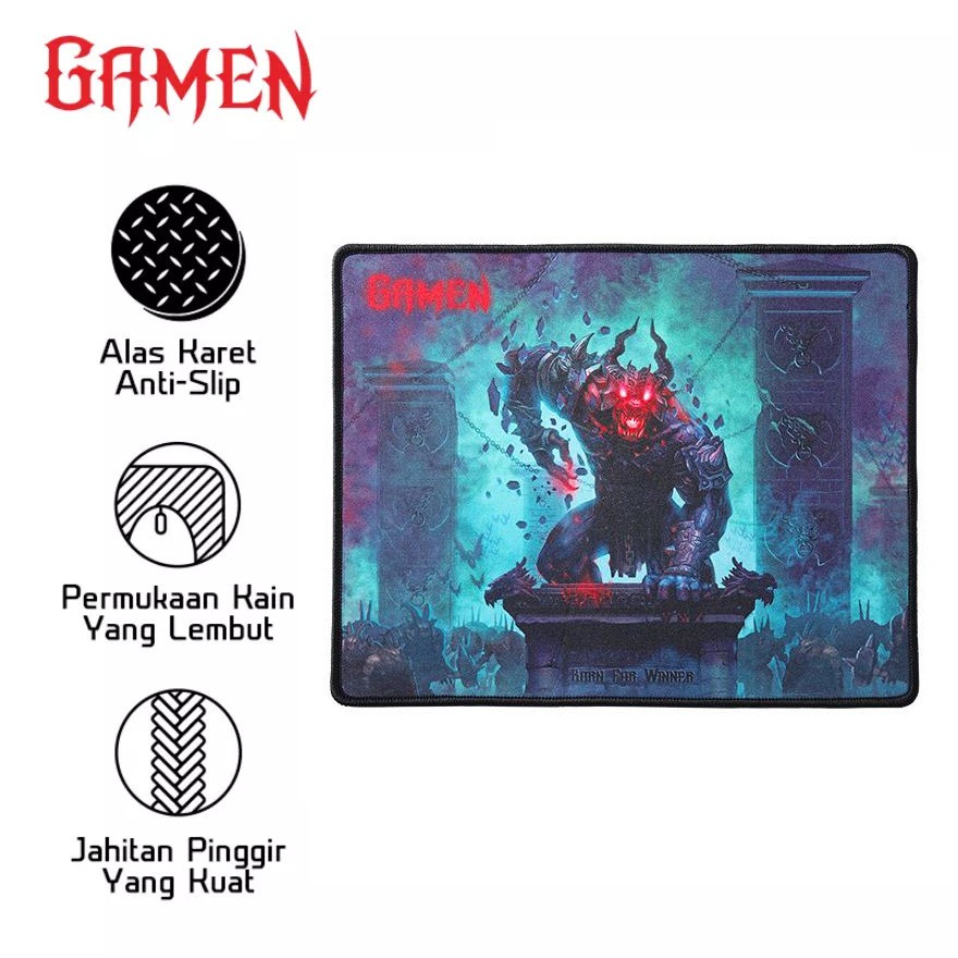 MOUSEPAD GAMING ANTI-SLIP RUBBER WITH SOFT SURFACE - GAMEN GP-L ENVOY