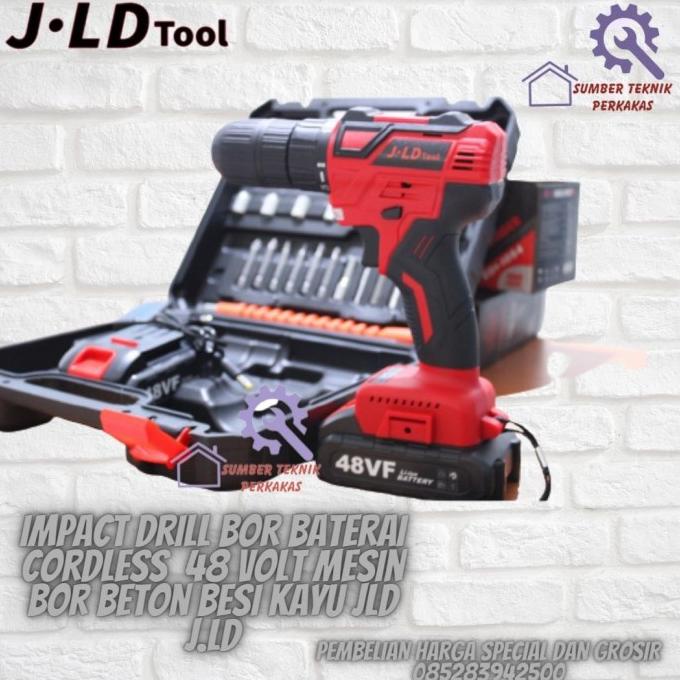 Bor Cordless Brushless Drill 48Vf 13Mm By J.Ld / Mesin Bor Batrai 48V Termurah