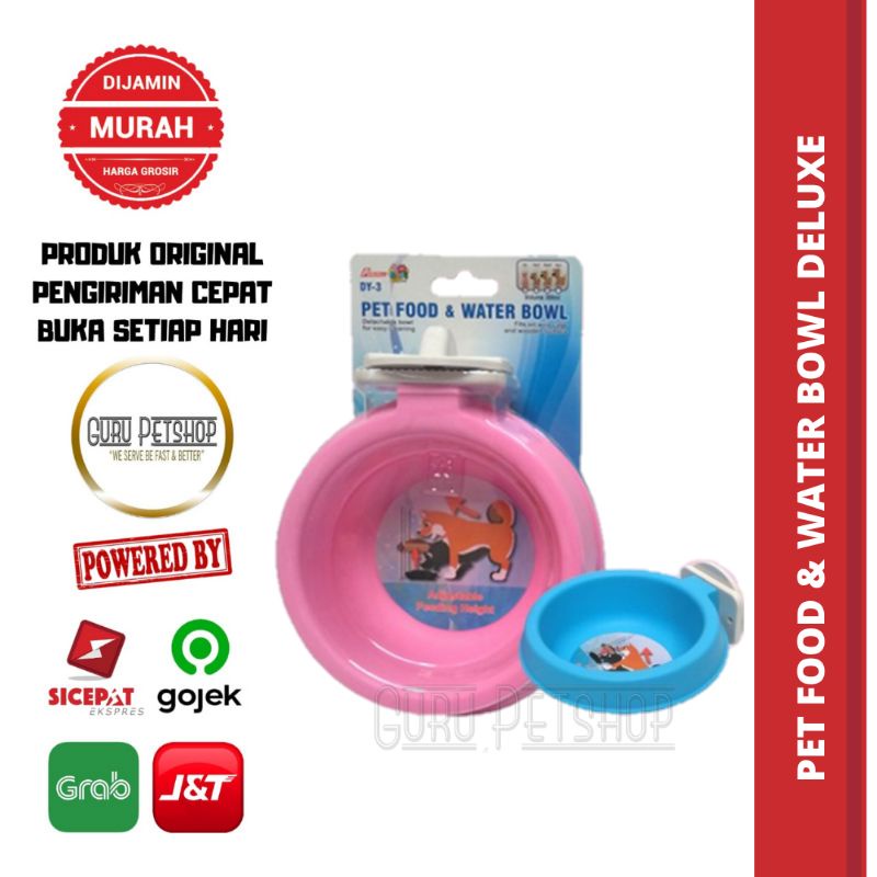 Pet Food &amp; Water Bowl Percell Dy-3 Tempat Makan Minum Anjing Kucing