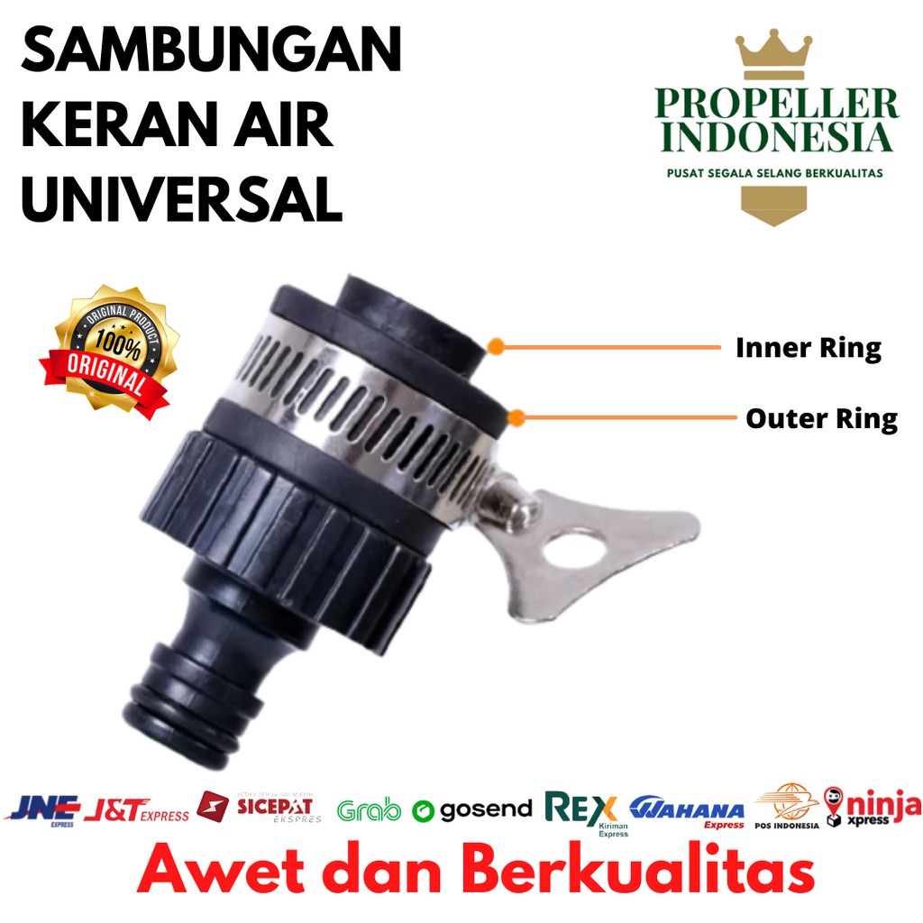 Sambungan Keran Universal Fleksible Tap Konektor Kran Air Universal