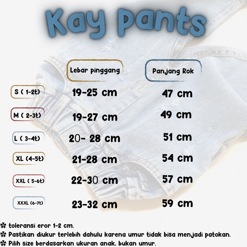 LITTLECAIM - KAY DENIM PANTS | celana anak unisex