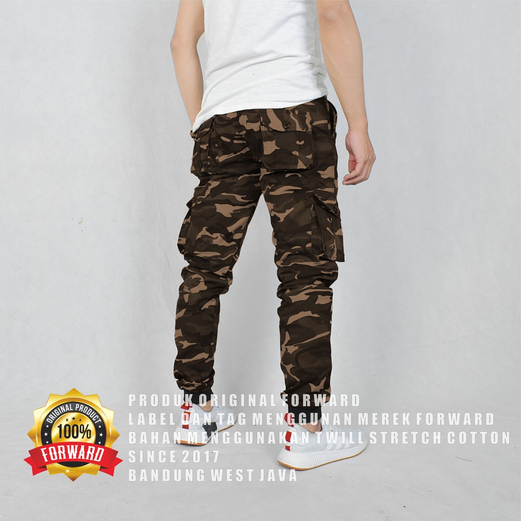 Celana Cargo Joger Jogger panjang camo army Free RANDOM