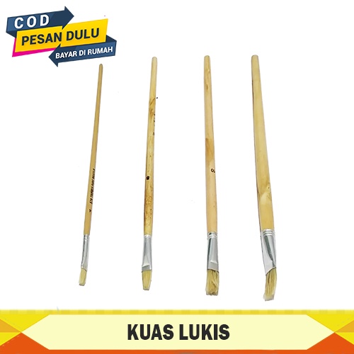 

KUAS LUKIS / KUAS LUKIS PUTIH / KUAS SENI LUKIS / BRUSH UKURAN LENGKAP NO. 1 - 12