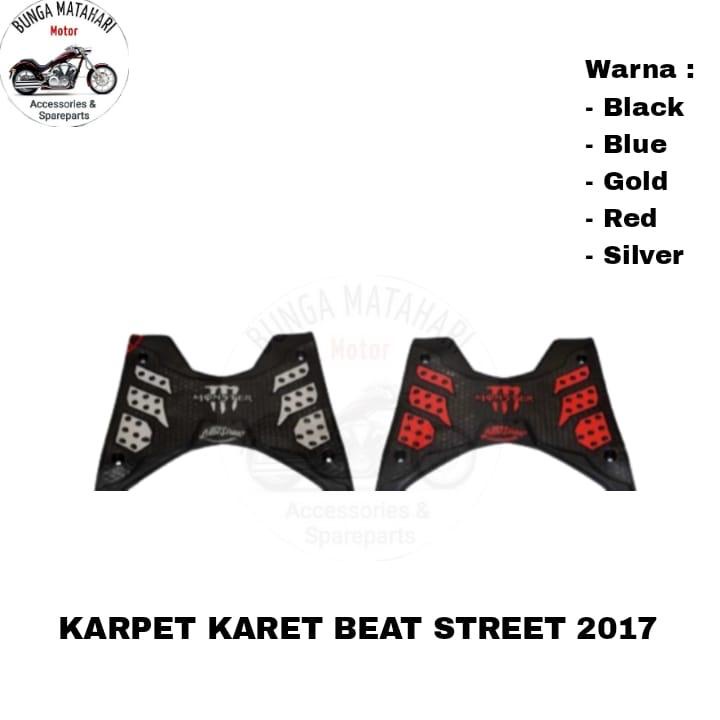 KARPET KARET INJAKAN KAKI MOTOR BEAT STREET 2017 ALAS KAKI