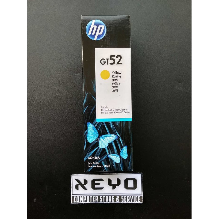 Tinta HP GT52 GT53 GT 52 HT 53 Original Black Cyan Magenta Yellow