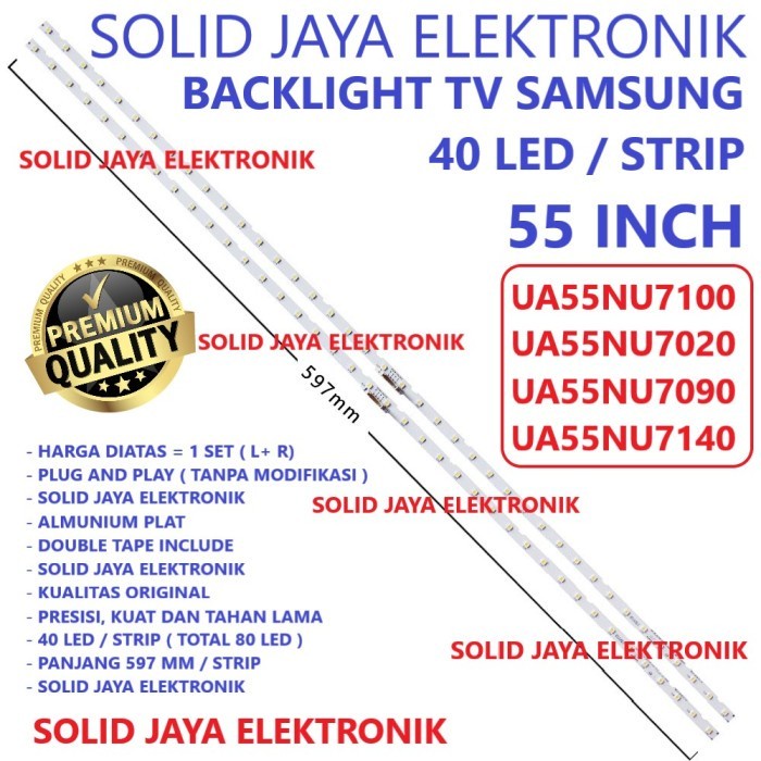 BACKLIGHT SAMSUNG 55 INC UA 55NU7100 55NU7020 55NU7090 55NU LAMPU BL