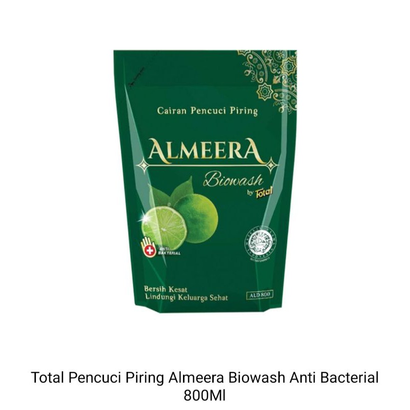 Total pencuci piring almeera anti bakteri 800ml