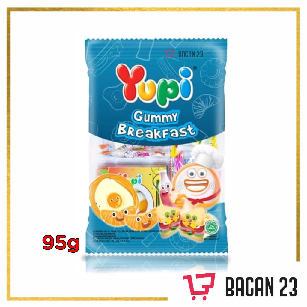 Yupi Gummy Breakfast (95g) / Permen Yupi/Permen Jelly / Bacan 23 - Bacan23