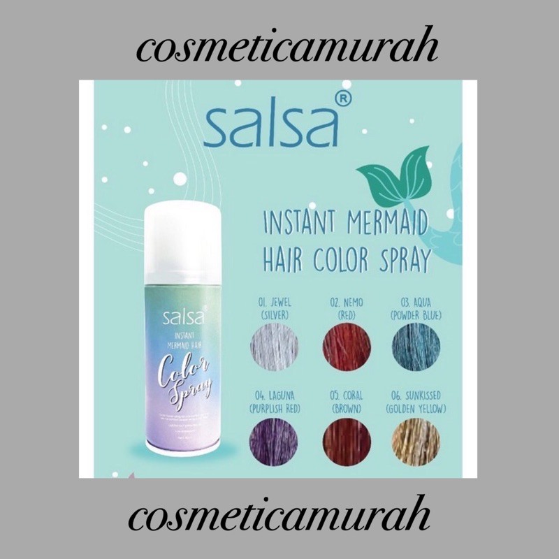 (ua,ox) SALSA HAIR SPRAY COLOUR TEMPORARY - CAT RAMBUT SPRAY YANG BISA HILANG