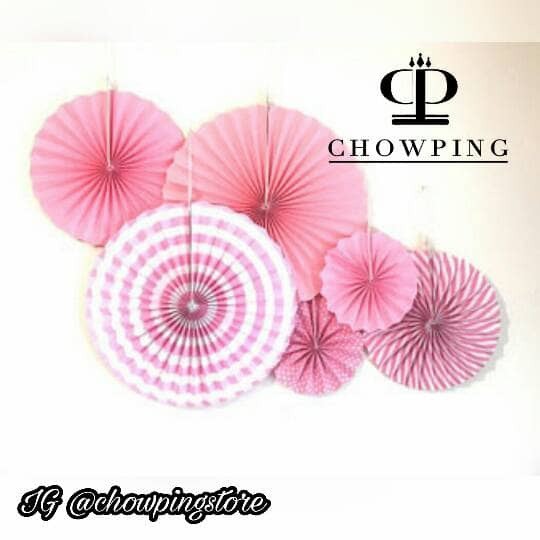 

CETAR PAPERFAN SET PINK 6PCS / PAPER FAN TEMA PINK TERJAMIN