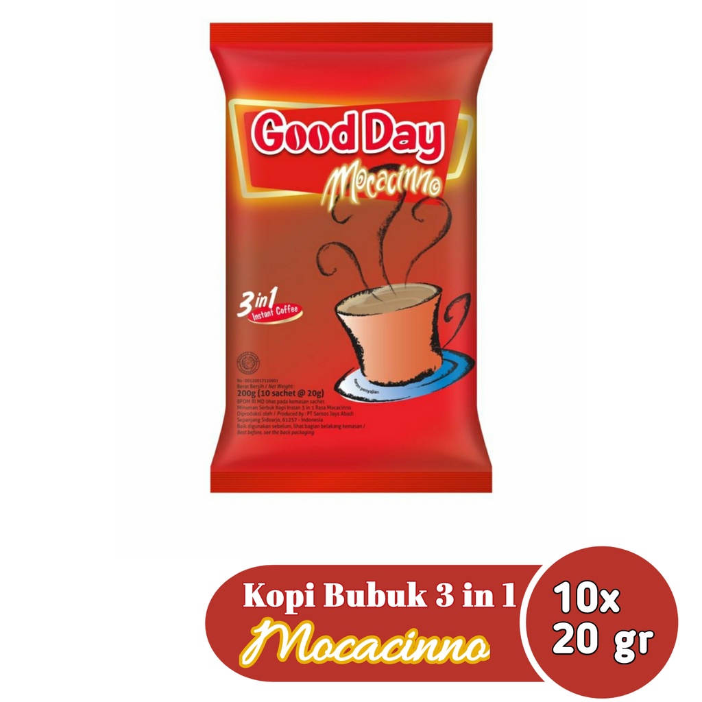 

Good day kopi instan moccachino 10x20gr