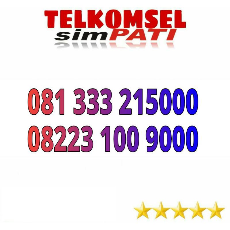 nomor cantik telkomsel simpati 100 9000 &amp; 5000