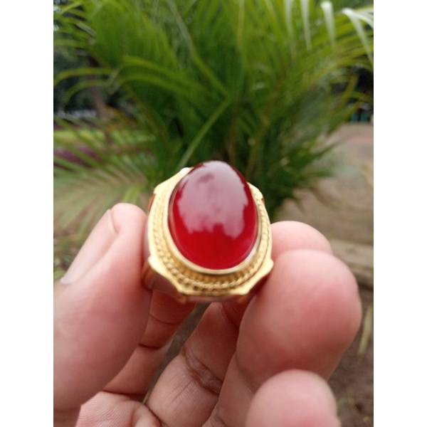 CINCIN BATU AKIK MERAH SIAM