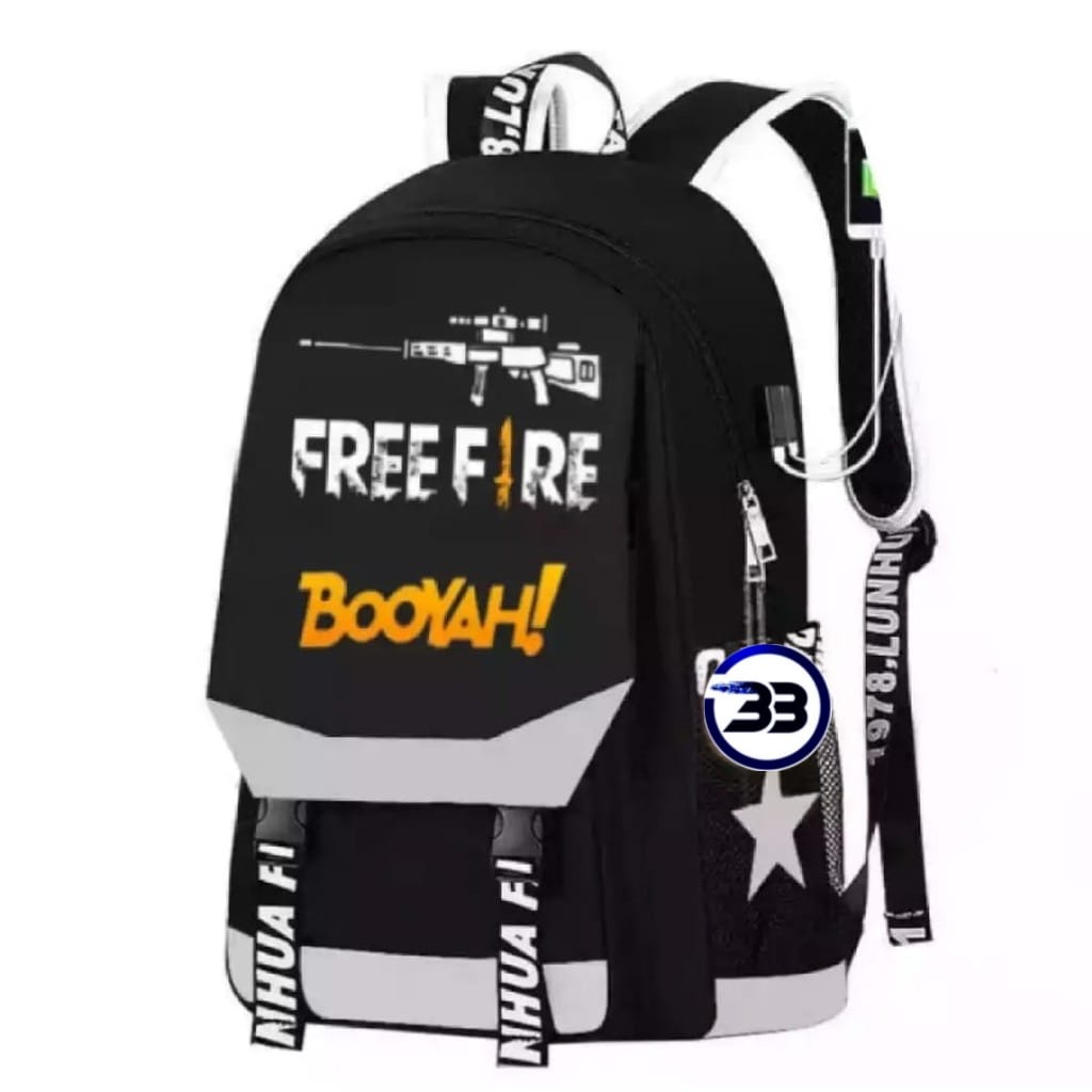 BATOSAI FREEFIRE - RANSEL FREEFIRE BOOYAH TAS SEKOLAH ANAK RANSEL ANAK BACKPACK ANAK MURAH RANSEL ANAK MURAH TAS SEKOLAH ANAK BESTSELLER