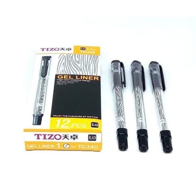 

,,,,,,,] Pulpen Pen TIZO GEL INK PEN (1.0) TG340 BLACK Bolpen Murah