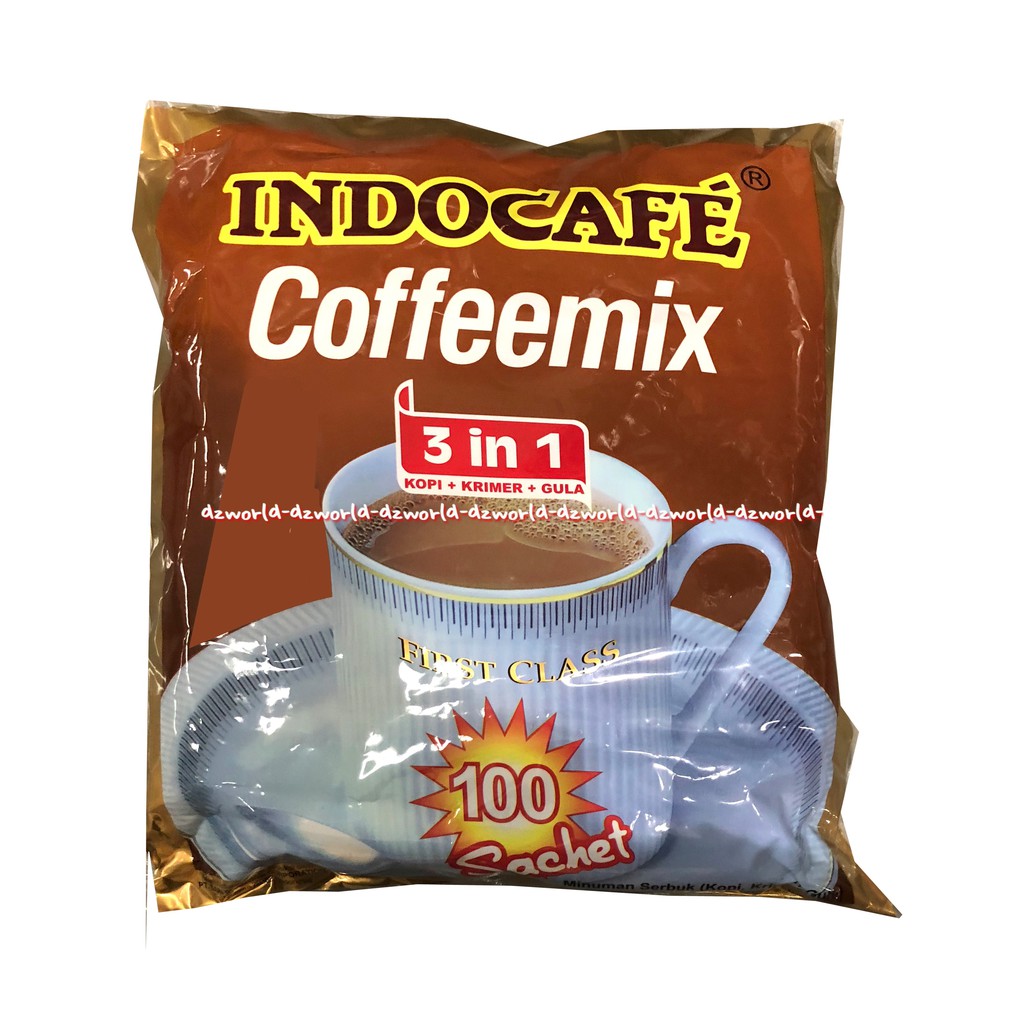 Indocafe Coffeemix 100sachet Dengan Gula Coffee Kopi Gula Kopi Instan Kopi mix Indo Cafe Cofee 3in1 3 in 1 Cofemix isi 100pcs