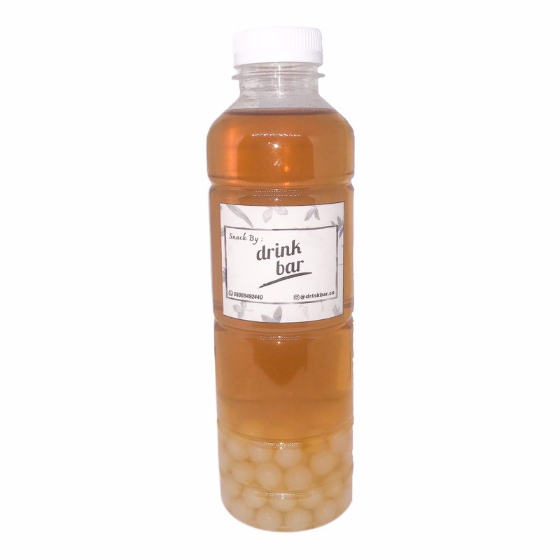 

Lychee Tea with popping boba