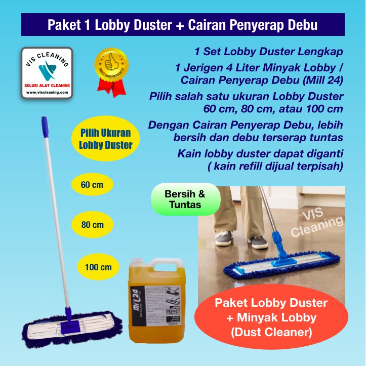 Paket Lobby Duster + Minyak Lobby (Dust Cleaner Mill 24 )