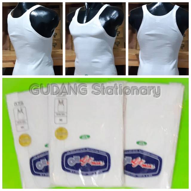 GT Man Singlet Pria 302-B Putih