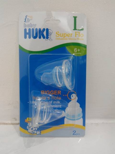 Dot nipple bayi baby Huki dot gepeng dan super flo isi 1 2 3