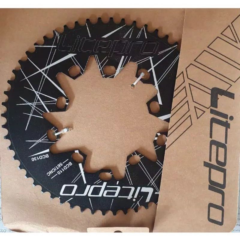 Chainring Oval litepro double BCD 56t 58t