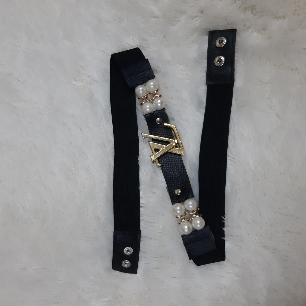 ikat pinggang mutiara/ikat pinggang wanita/belt karet