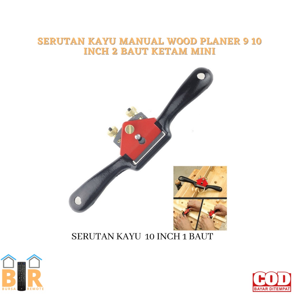 WOOD PLANER 9 10 INCH 2 BAUT Ketam Mini Serutan Kayu Manual