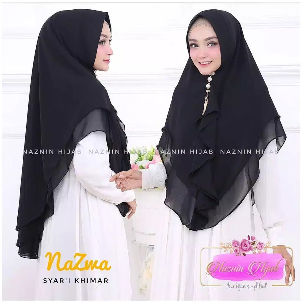 Hijab Syari Khimar Rempel Syahida Shopee Indonesia