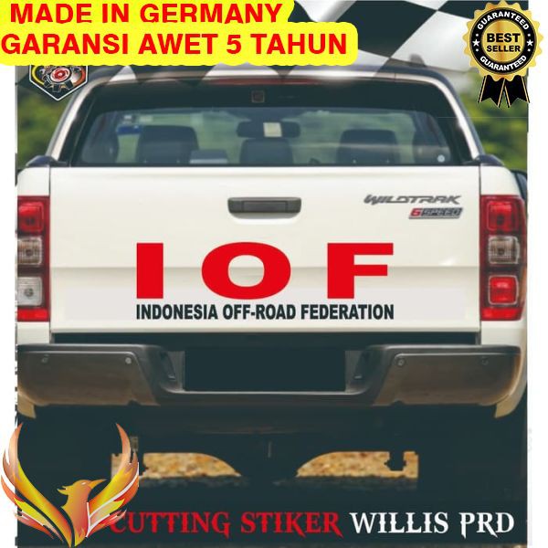 TERMURAH STIKER CUTTING MOBIL IOF OFF ROAD 100 X 30 CM Phoenix Star