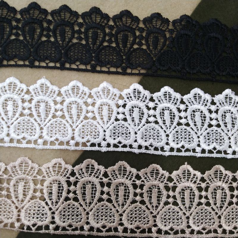 RENDA MUKENA | RENDA GAMIS | RENDA GAUN | VARIASI BAJU | RENDA METERAN | FUJGL52976