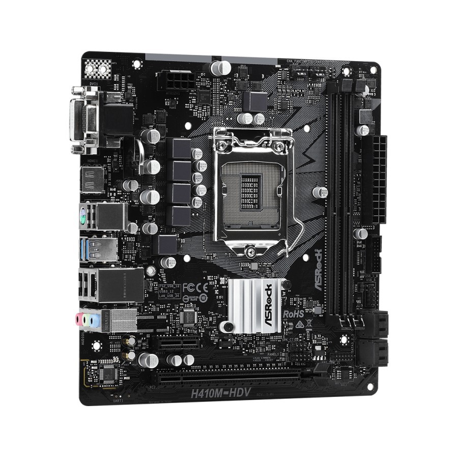 ASROCK H410M-HDV LGA1200 H410 DDR4 USB3.2 SATA3 MOTHERBOARD INTEL