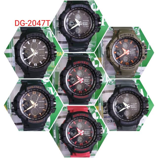 Jam Tangan Pria Merk Digitec DG-2047T original